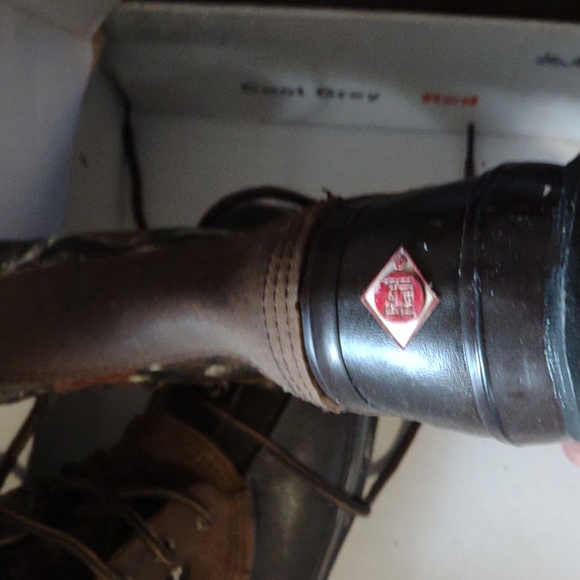 Red Ball vintage camo steel shank boots duckbill 14 insulated hunting trail y2k - Picture 5 of 15